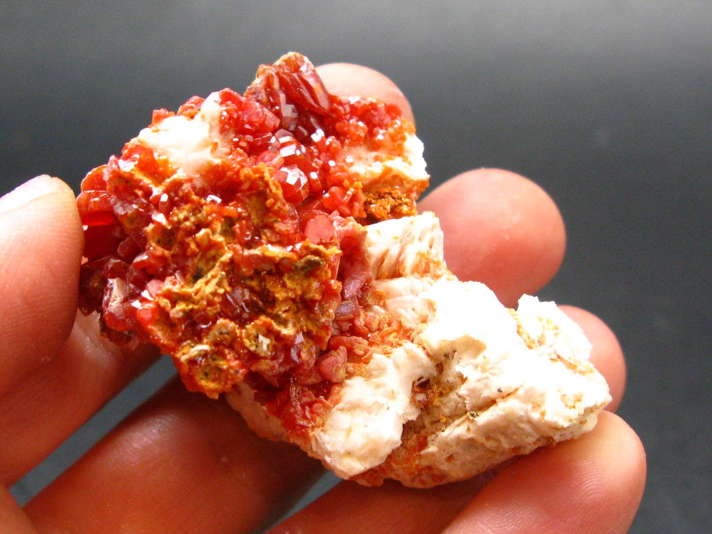 Vanadinite Crystal From Morocco - 1.9" - 52.04 Grams