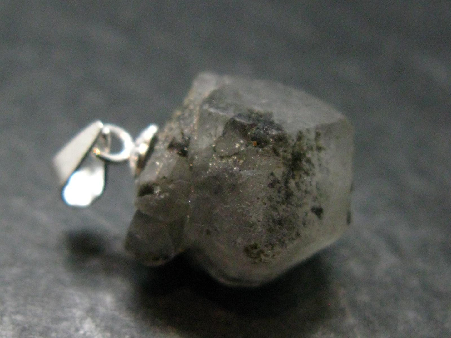 Phenakite Phenacite Crystal Silver Pendant From Russia - 0.8" - 3.15 Grams