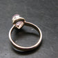 Pink Beryl!! Amazing Natural Morganite Silver Ring From Brazil - Size 6 - 3.3 Grams