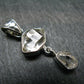 Fine Natural Herkimer Diamond Silver Pendant From New York - 1.5" - 5.34 Grams