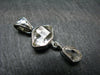 Fine Natural Herkimer Diamond Silver Pendant From New York - 1.5" - 5.34 Grams