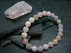 Morganite Genuine Bracelet ~ 7 Inches ~ 8mm Round Beads
