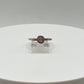 Dainty Pink Stone Ring in Sterling Silver – Minimalist & Elegant - Size 6