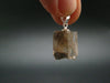 See-Thru Clear Terminated Gem Topaz Crystal Pendant In Sterling Silver From Utah - 0.8" - 2.79 Grams