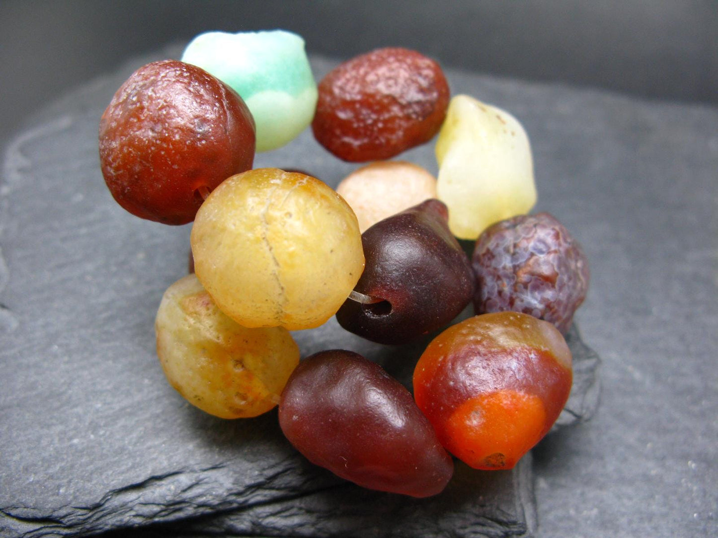 Gobi Agate Genuine Bracelet ~ 7.5 Inches ~ 20mm Raw Beads