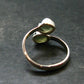 Cute Gem Moldavite Sterling Silver Ring From Czech Republic - Size 7 - 2.33 Grams