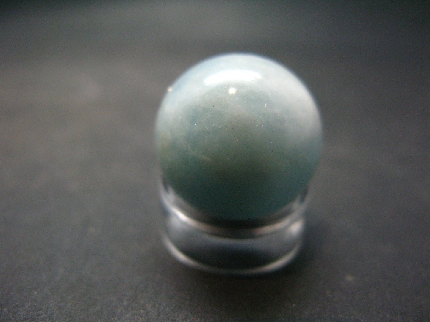 Genuine Blue Aquamarine Sphere Ball From Brazil - 0.6" - 6.28 Grams