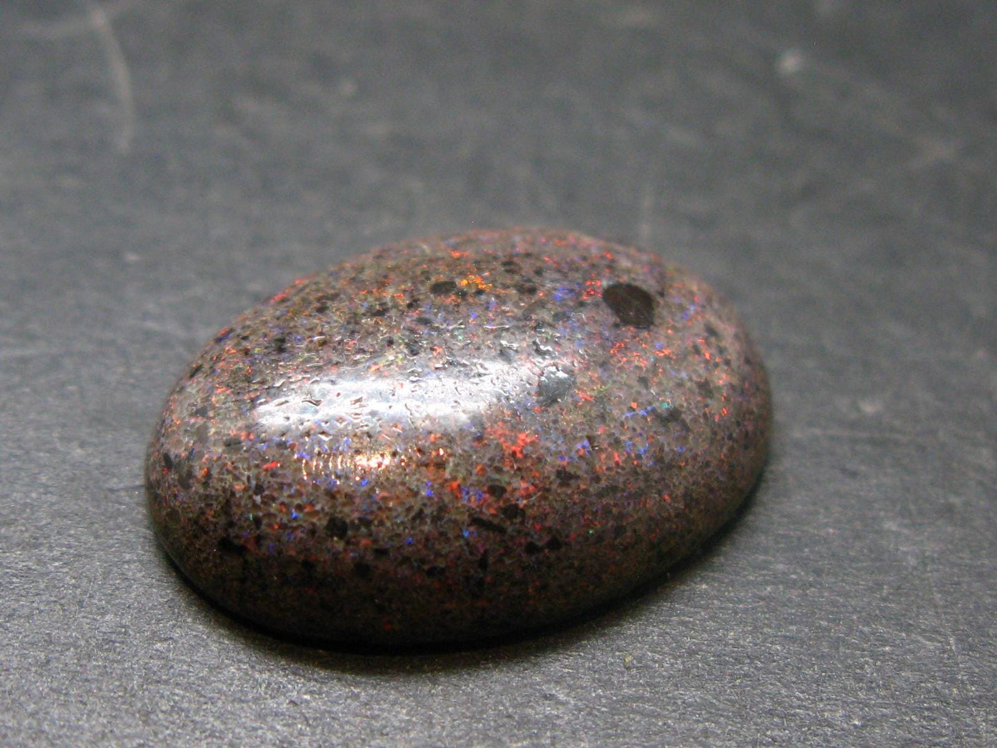 Fine Black Opal Cabochon from Australia - 0.9" - 4.27 Grams