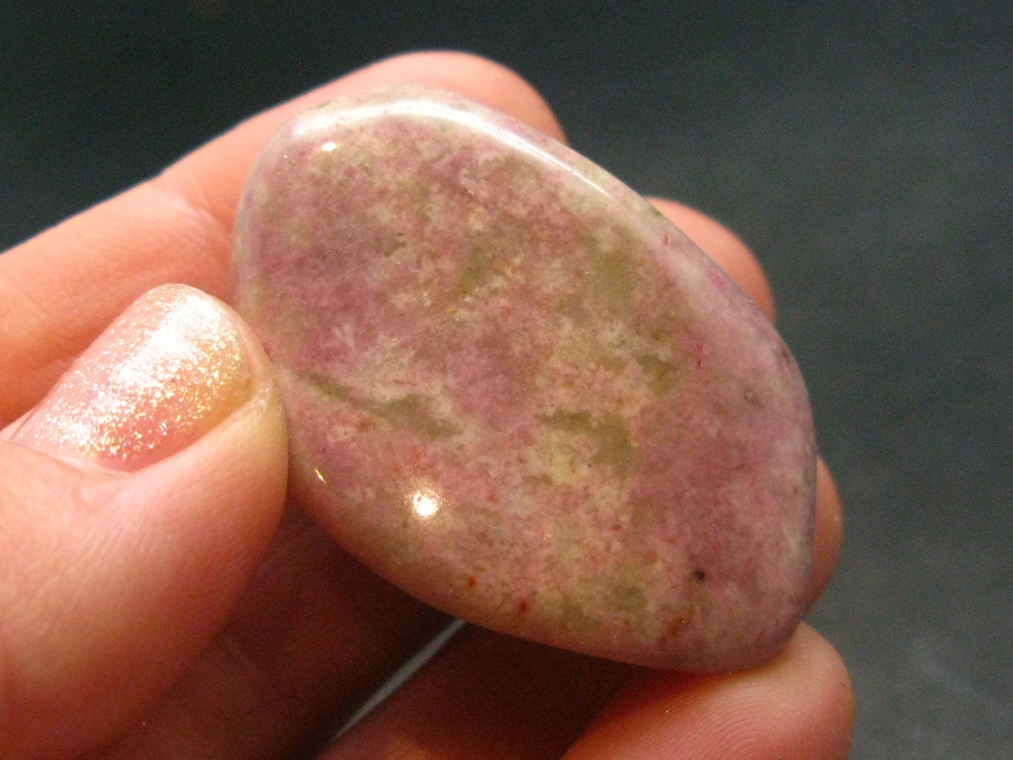 Rare Red Thulite Piece From Norway - 1.2" - 23.22 Grams
