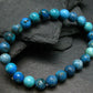 Blue Opal Genuine Bracelet ~ 7 Inches ~ 8mm Round Beads