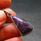 Rare High-Quality Charoite Pendant In SS From Russia - 1.3" - 3.96 Grams