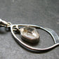 Fine Natural Herkimer Diamond Silver Pendant From New York - 1.9" - 5.27 Grams