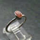 Pezzottaite Crystal Silver Ring From Madagascar - Size 7 - 1.93 Grams