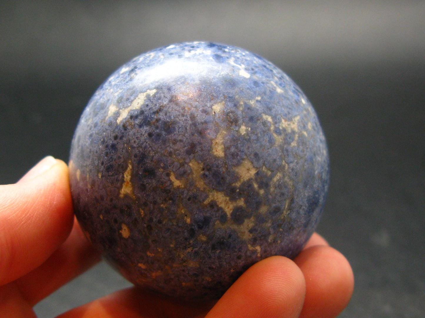 Dumortierite Ball Sphere From Peru - 192.26 Grams - 1.9"