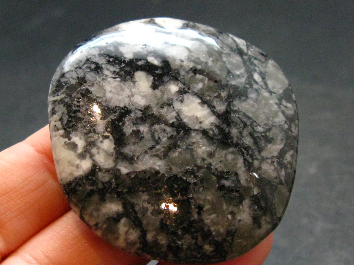 Rare Impactite Tumbled Stone From Norway - 1.8" - 30.13 Grams