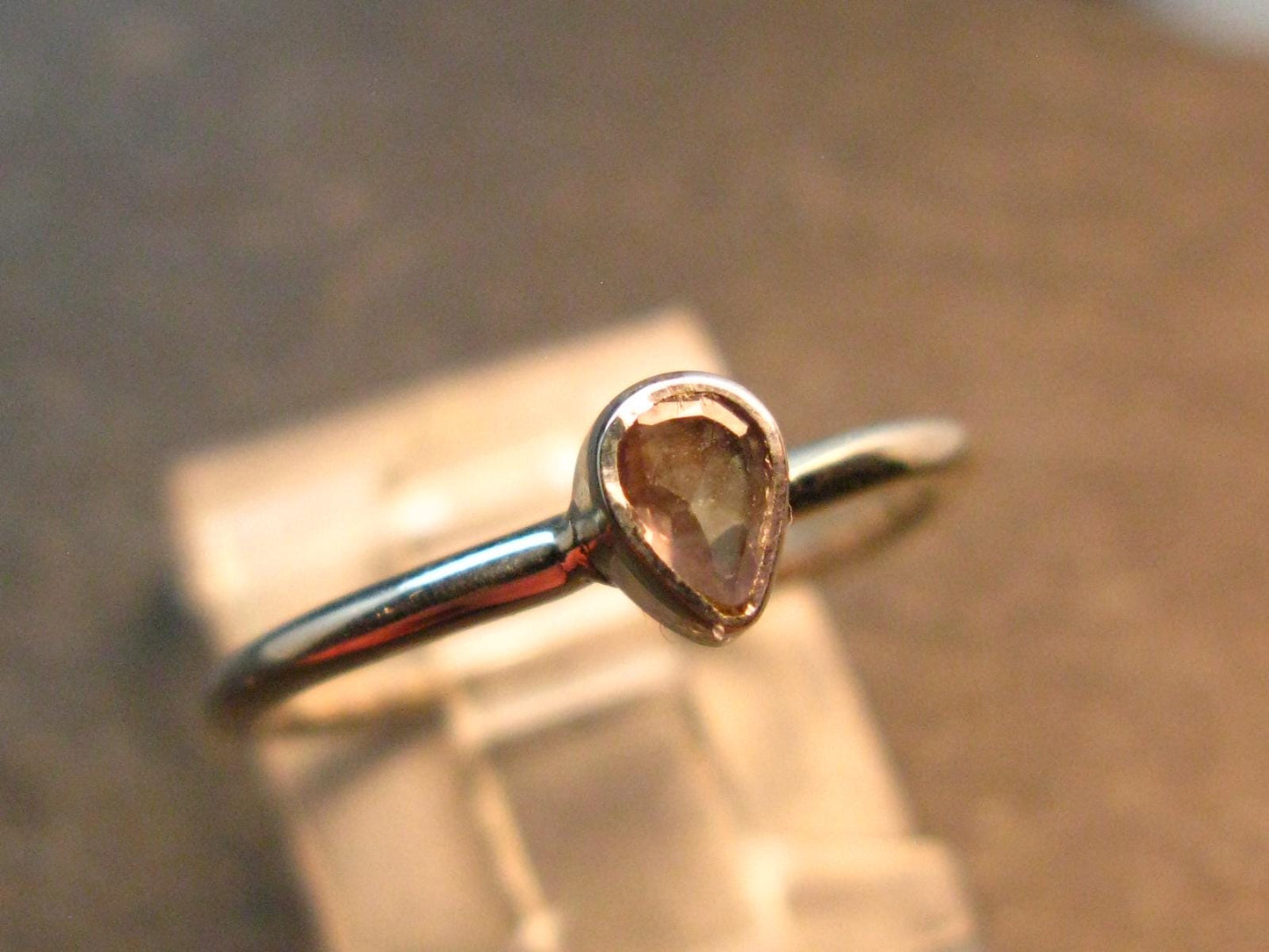 Genuine Alexandrite Gem Silver Ring From Russia - Size 6 - 1.47 Grams