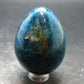 Large Neon Blue Apatite Egg from Madagascar - 103.0 Grams - 1.9"