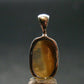 Large Natural Agni Gold Danburite Sterling Silver Pendant from Tanzania - 0.7" - 1.28 Grams