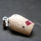 Bixbite Red Emerald Beryl Silver Pendant From Utah USA - 6.90 Carats - 0.8"
