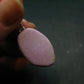 Phosphosiderite Tumbled Silver Pendant From Peru - 1.2"