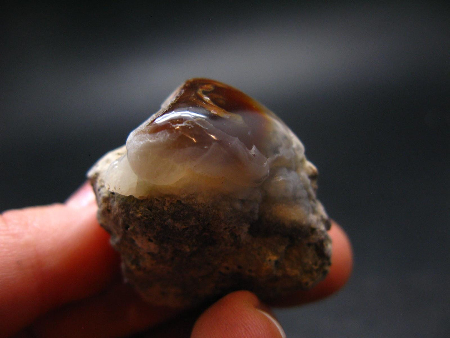 Fire Agate Crystal From Mexico - 1.4" - 24.36 Grams