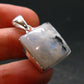 Natural Glow From Inside Moonstone Silver Plated Pendant - 1.2" - 5.78 Grams