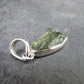 Natural Gem Moldavite Tektite SS Pendant from Czech Republic - 1.18 Grams - 0.9"