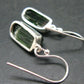 Watermelon Tourmaline Sterling Silver Earrings from Brazil - 1.2" - 3.94 Grams