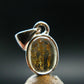 Imperial Topaz Crystal Silver Pendant from Brazil - 0.8" - 2.15 Grams