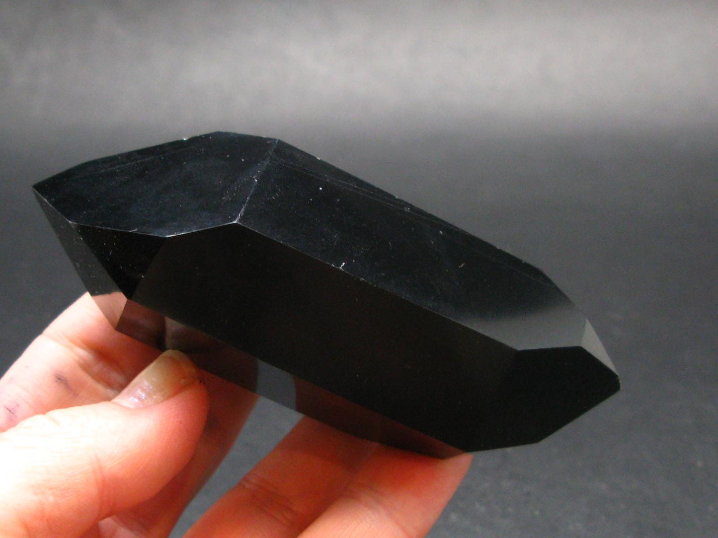 Black Obsidian Polished Stone From Mexico - 3.6"