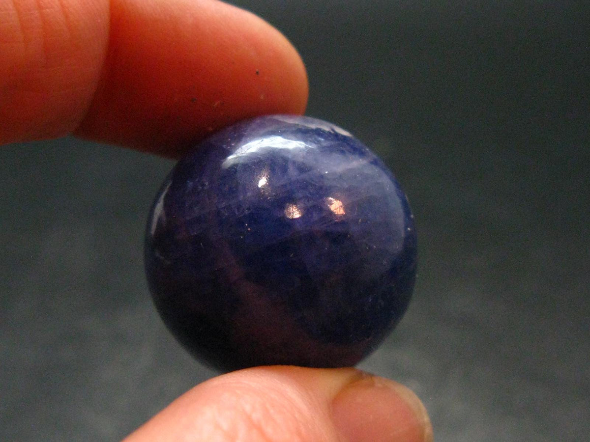 Rare Tanzanite Sphere Ball From Tanzania - 26.36 Grams - 0.9"