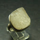 Natural Gem Raw Libyan Desert Glass Tektite Sterling Silver Ring from Libya - Size 5.25 - 10.26 Grams