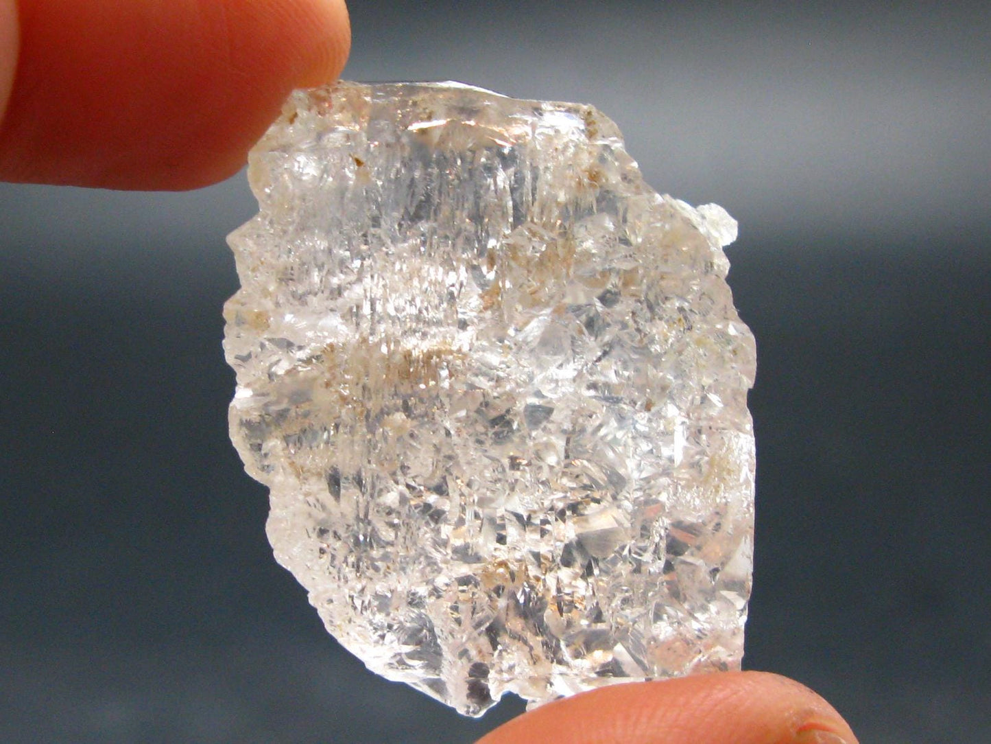Fantastic Etched Gemmy Raw Clear Goshenite Beryl Crystal From Brazil - 1.6" - 17.43 Grams
