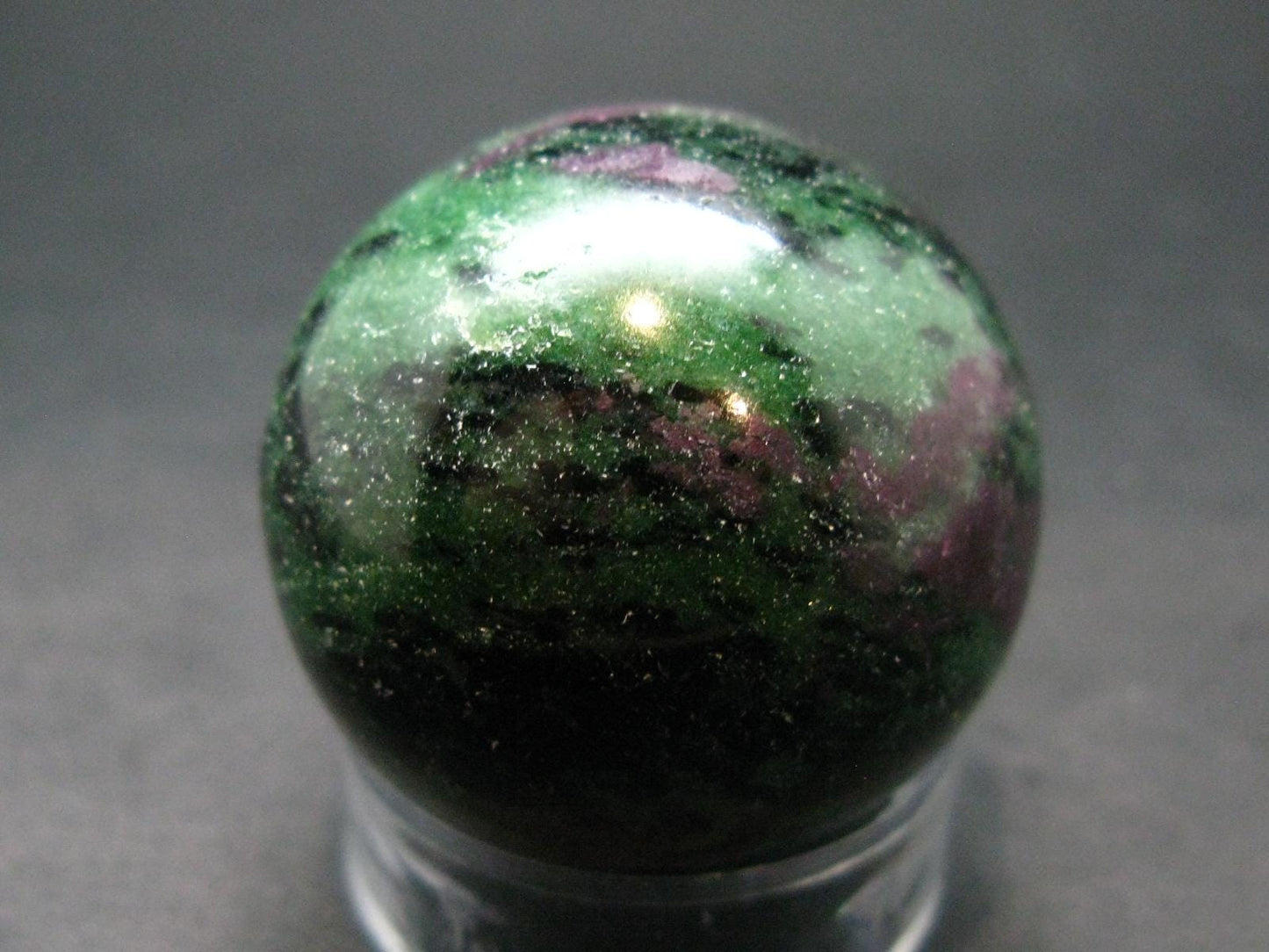 Ruby In Zoisite Sphere from India - 1.4" - 86.0 Grams