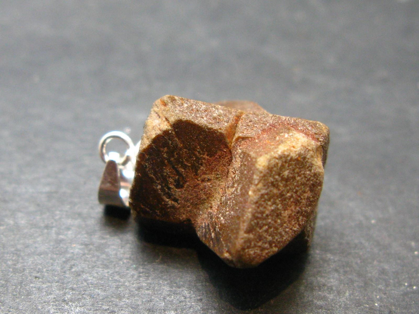 Staurolite Silver Pendant From USA - 0.8" - 3.55 Grams