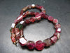 Gem Red Tourmaline Necklace from Brazil - 17"