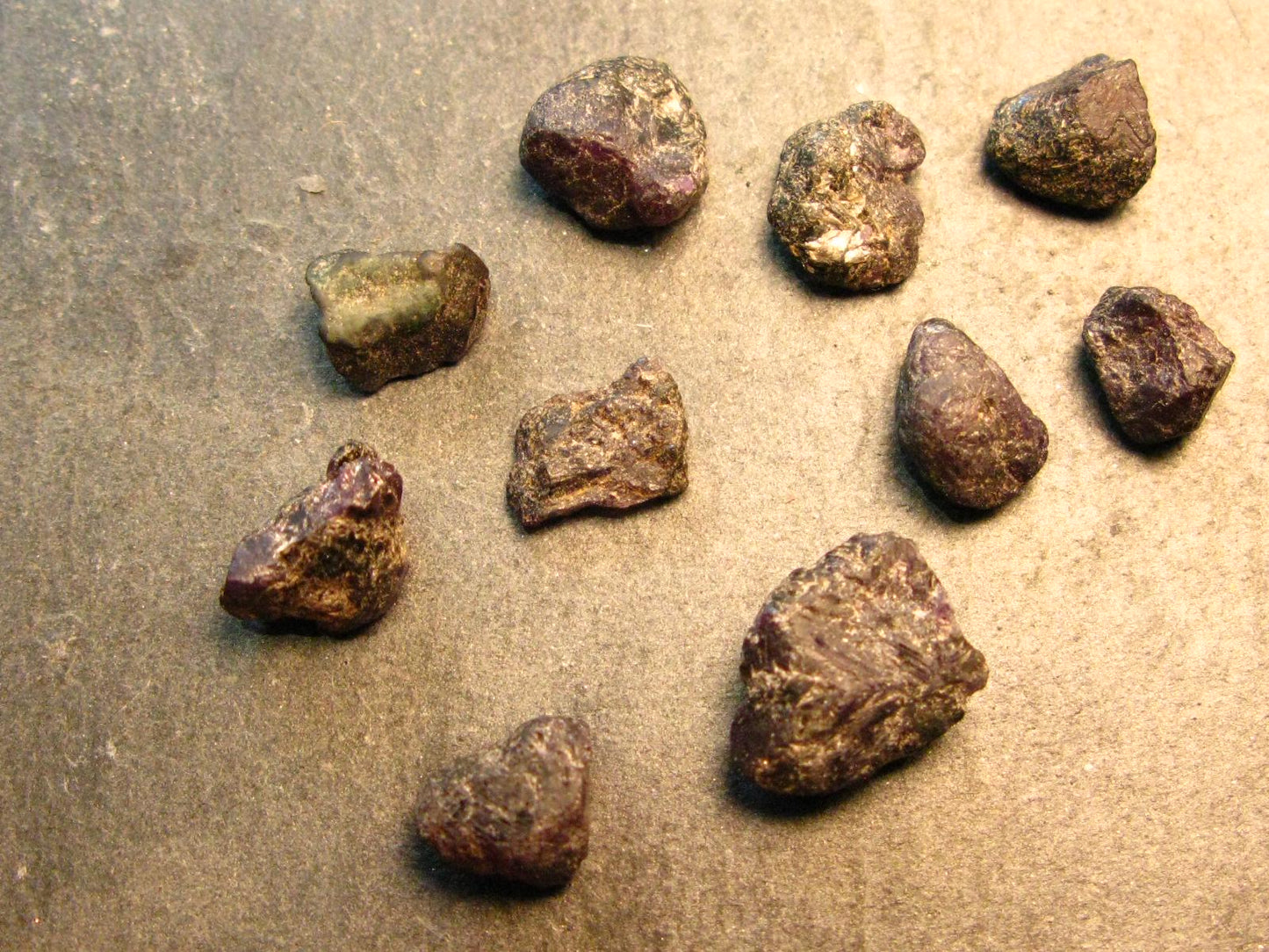Lot of 10 Rare Alexandrite Chrysoberyl Crystals From Brazil - 38.42 Carats