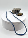 Blue Sapphire Beaded Necklace: Genuine Gemstone Jewelry, September Birthstone