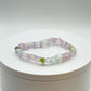 Kunzite & Peridot Bracelet | Lilac, Green Crystal Healing Jewelry