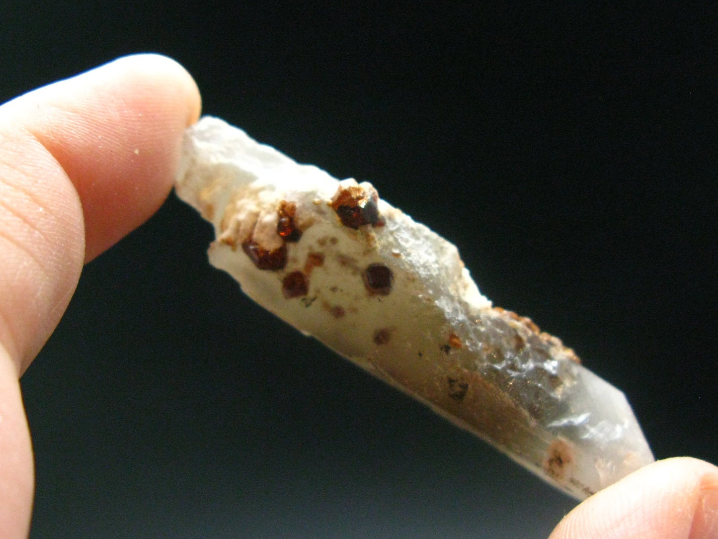 Spessartine Spessartite Garnet On Smoky Quartz Crystal From China - 2.2" - 15.54 Grams