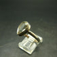 Libyan Desert Glass Tektite Sterling Silver Ring from Libya - Size 11 - 3.36 Grams