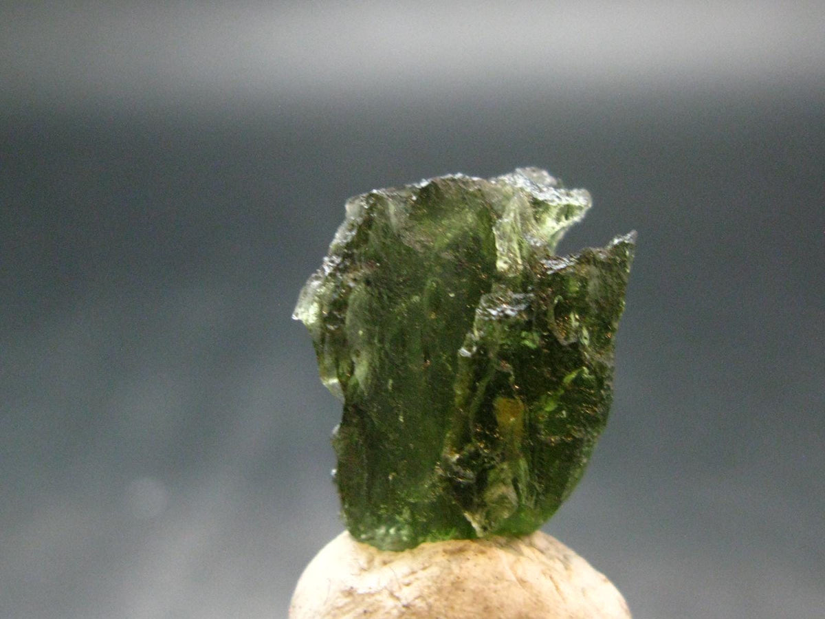 Moldavite Tektite Raw Piece from Czech Republic - 0.7" - 12.65 Carats - 2.53 Grams