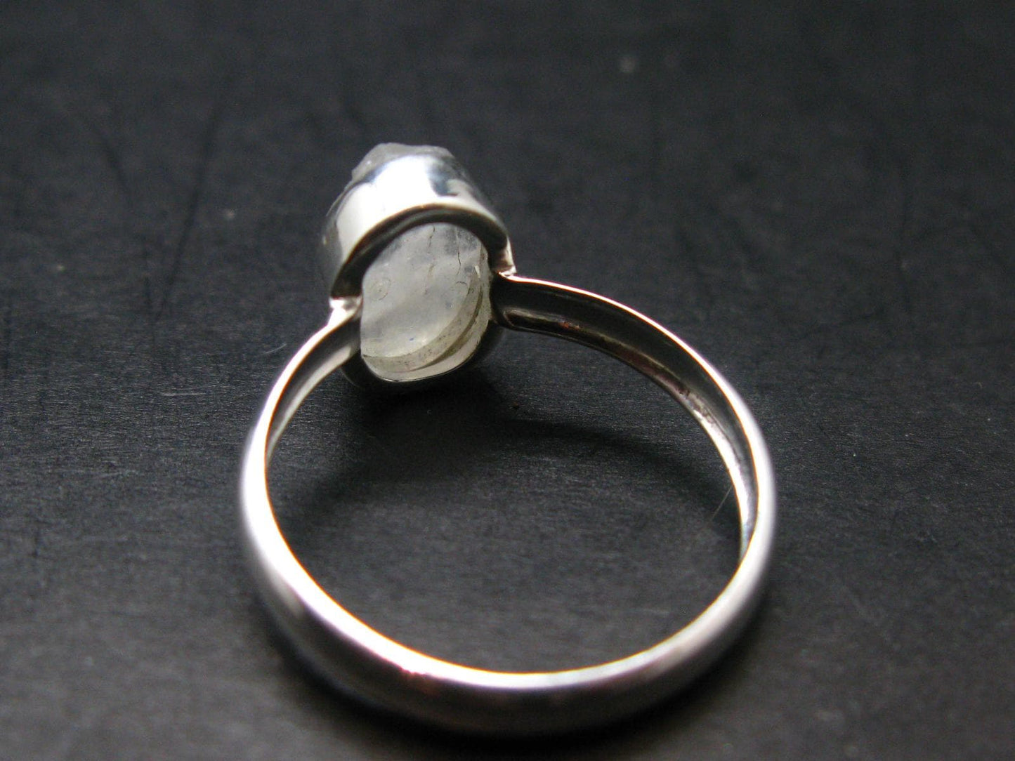 Natrolite Silver Ring From Russia - 2.0 Grams - Size 8