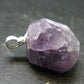 Purple Scapolite Pendant in SS From Afghanistan - 0.9" - 4.90 Grams