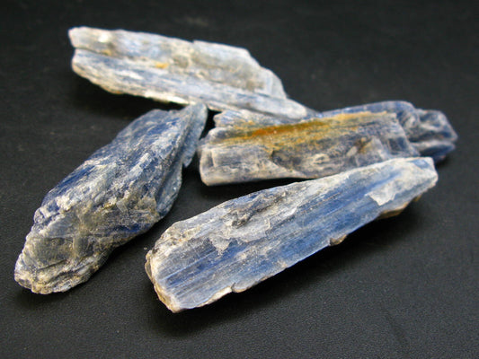 Lot of Four Blue Kyanite Crystal From Brazil
