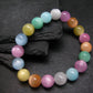 Selenite Colorful Genuine Bracelet ~ 7 Inches ~ 10mm Round Beads
