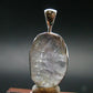 Gray Herderite Silver Pendant from Africa - 1.1" - 3.03 Grams