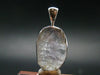 Gray Herderite Silver Pendant from Africa - 1.1" - 3.03 Grams