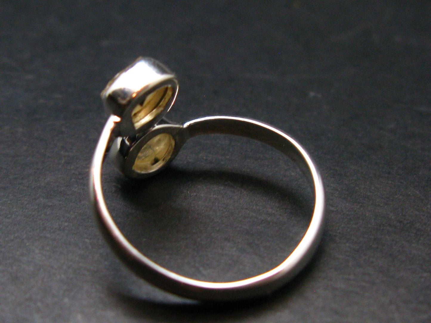 Rare Agni Gold Danburite Silver Ring From Tanzania - 2.41 Grams - size 9