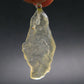 Gem Libyan Desert Glass Tektite Pendant Sterling Silver from Libya - 1.8" - 4.34 Grams